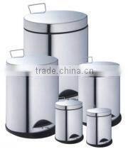 Oval Stainless Steel Dustbin