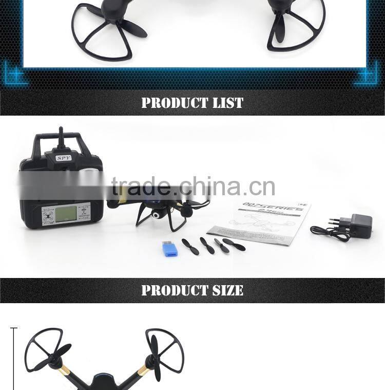High Quality 4CH 2.4G 6 Axis rc headless LED light professional drone with 2 MP camera and 4G SD Card