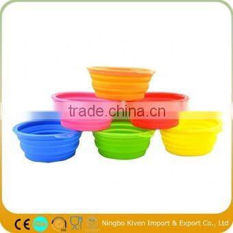 FDA Silicone Folding Portable Collapsible Dog Bowl