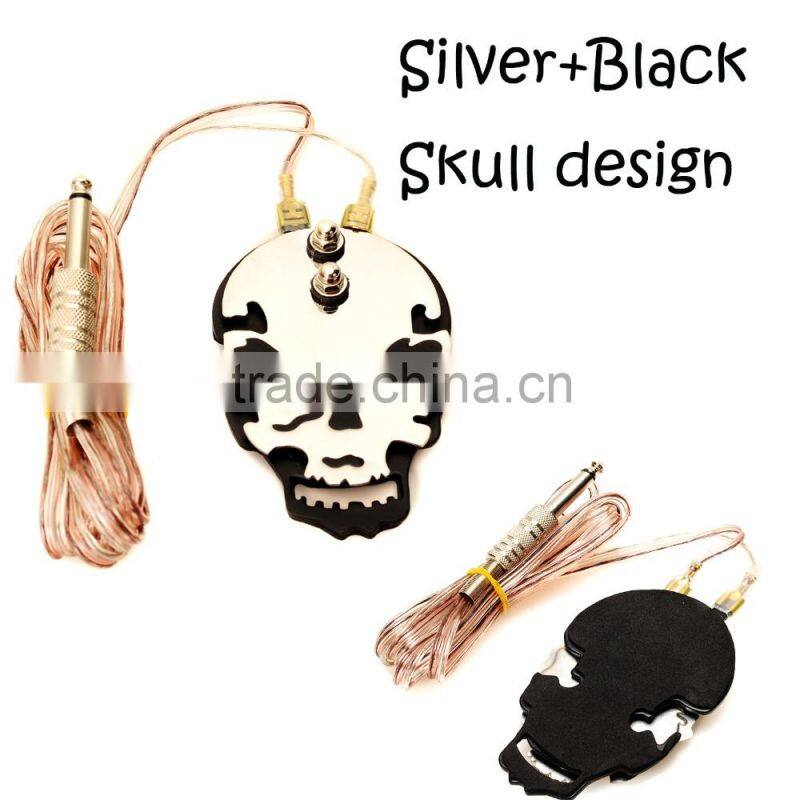Skull designs Individuality Power Pedal Generator For All Kinds of Power Supply of Tattoo Machine microblade eyebrow