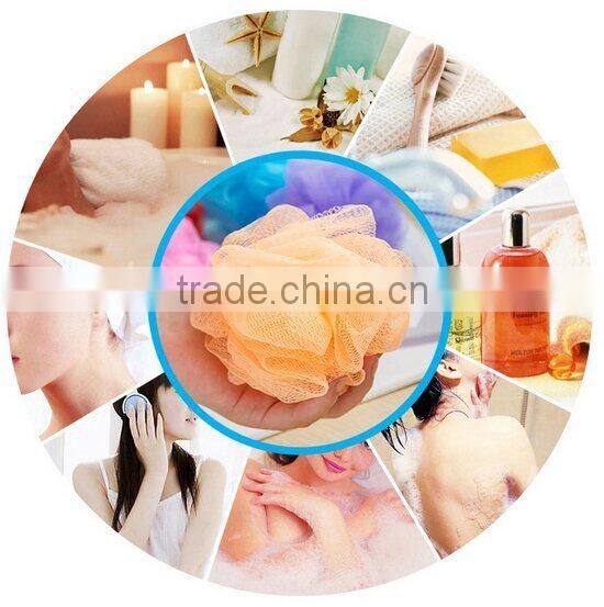 Promotional Multicolor Body rubbing Ball Baby Bath Sponges PE Mesh Bath Sponge