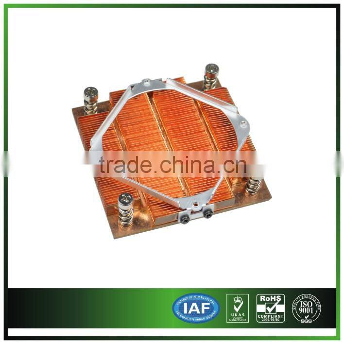 copper Skiving fin heat sink for medical equipment