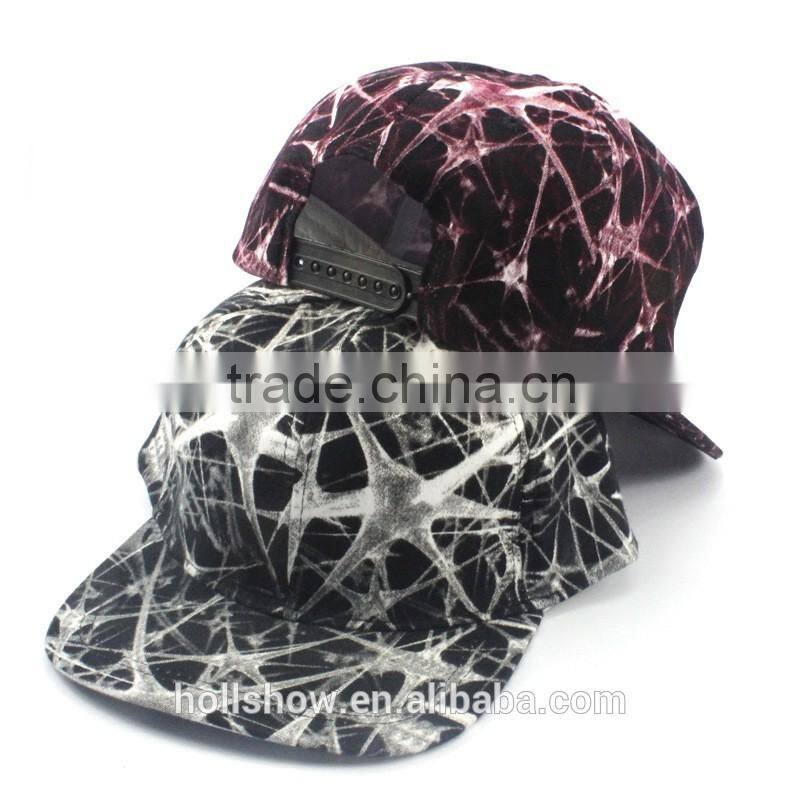New Style Hiphop Popular Scrawl Printed Unisex Women Men Flat Brim Trucker Cap