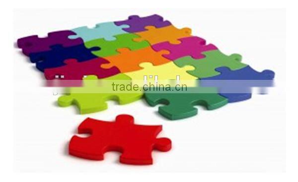 15 pcs different colored customwooen blank jigsaw puzzle