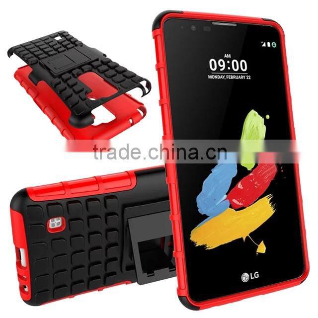 Fashion Tyre style PC with Silicon shock proof case for LG Style2 F720