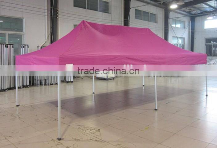 3m x6m small hexagon folding gazebo with window and door walls