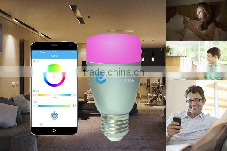 Supply smart led light bulb 7W smart phone control wifi led bulb