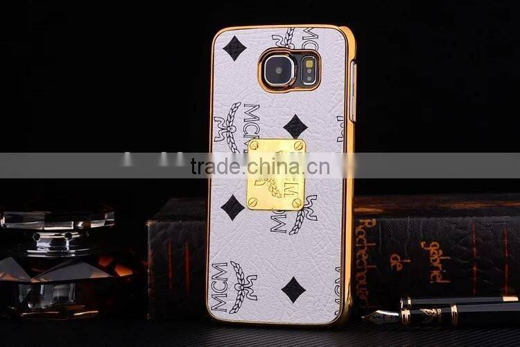 Brand MCM fashion luxury For Samsung S6 PU+PC cell phone case