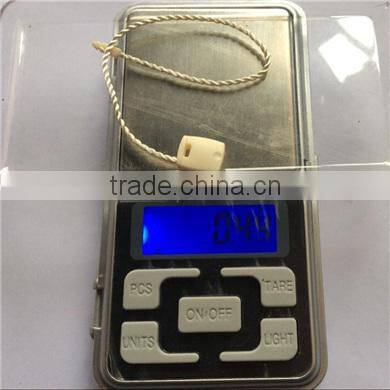 quality string seal tag, hang tag string, garment plastic seal tag/ Fluorescent orange string seal grape string lights