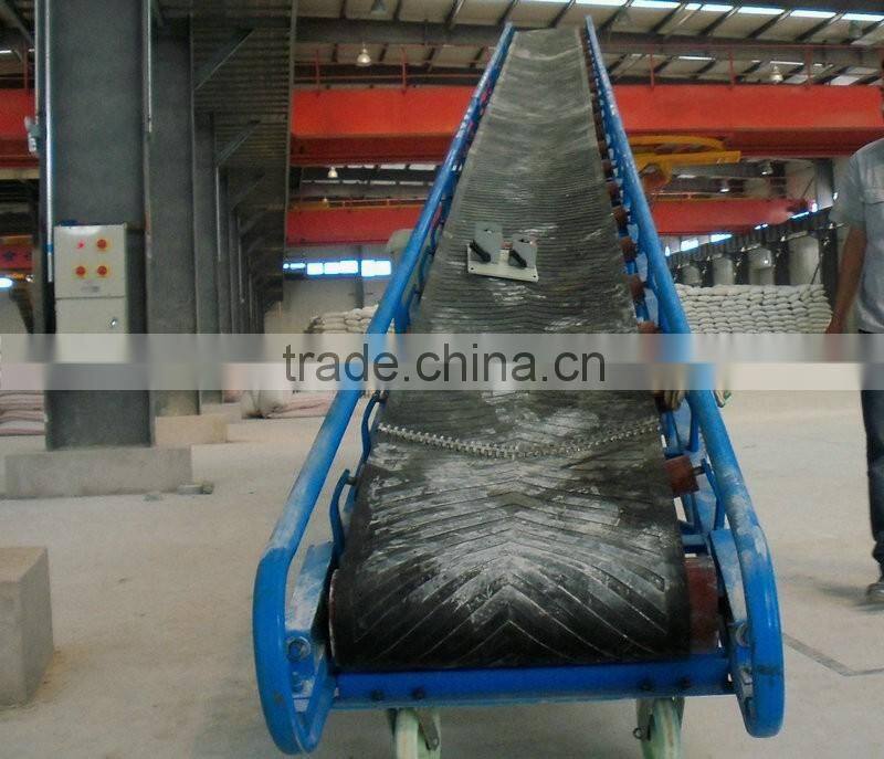Rubber PVC acclivitous belt conveyor price