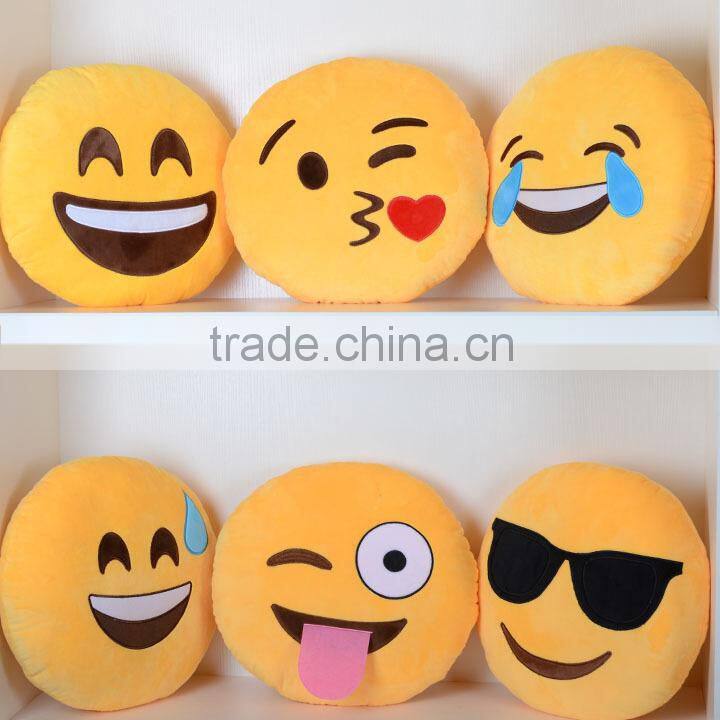 Wholesale Soft Cute Emotion Cotton Cushion Cover