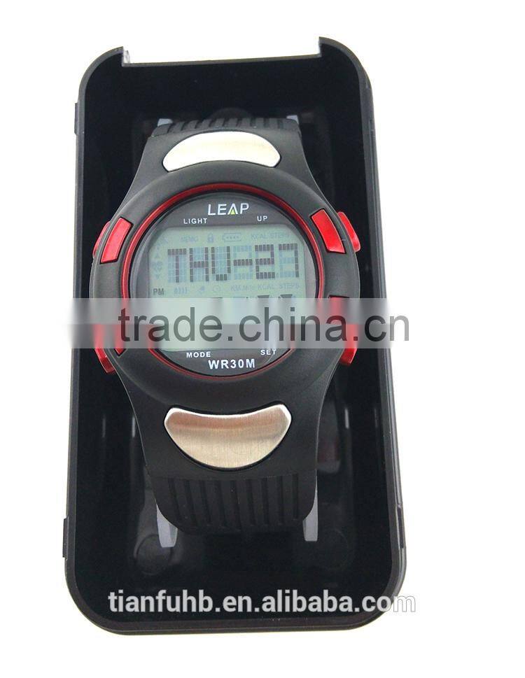 sport body fitness heart rate meter pulse watch/wrist watches/heart rate watch with pulse alarm clock