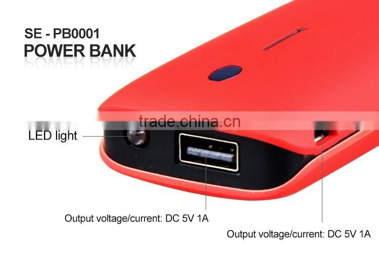 Colorful 4000mAh Portable Charger External Battery Pack Power Bank for Smartphones and Tablets