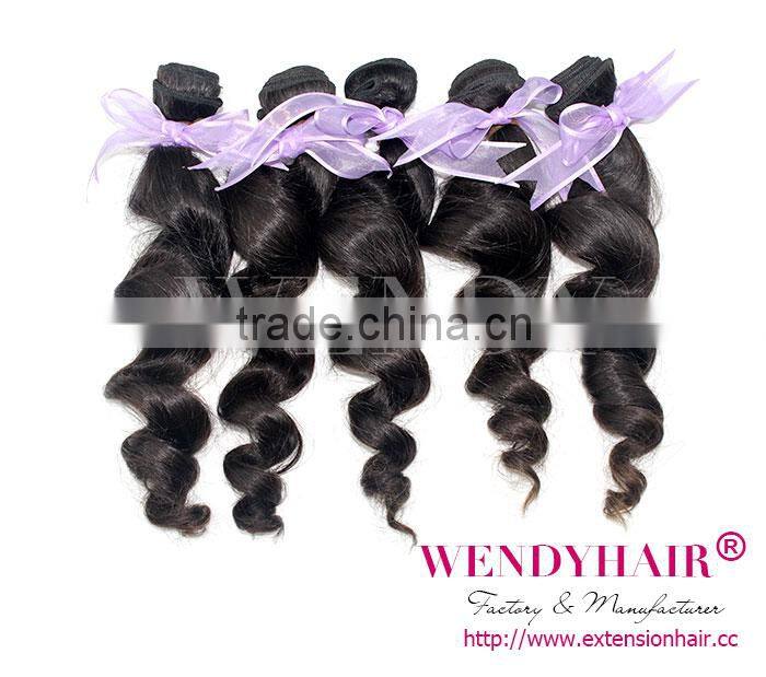 wendy product 2014 natural color big stock quality body wave china supply 5a 100% remy malaysian hair