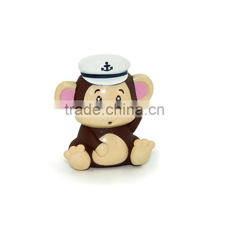 small plastic toy figures ,3D plastic cartoon doll ,3D cartoon monkey action figure