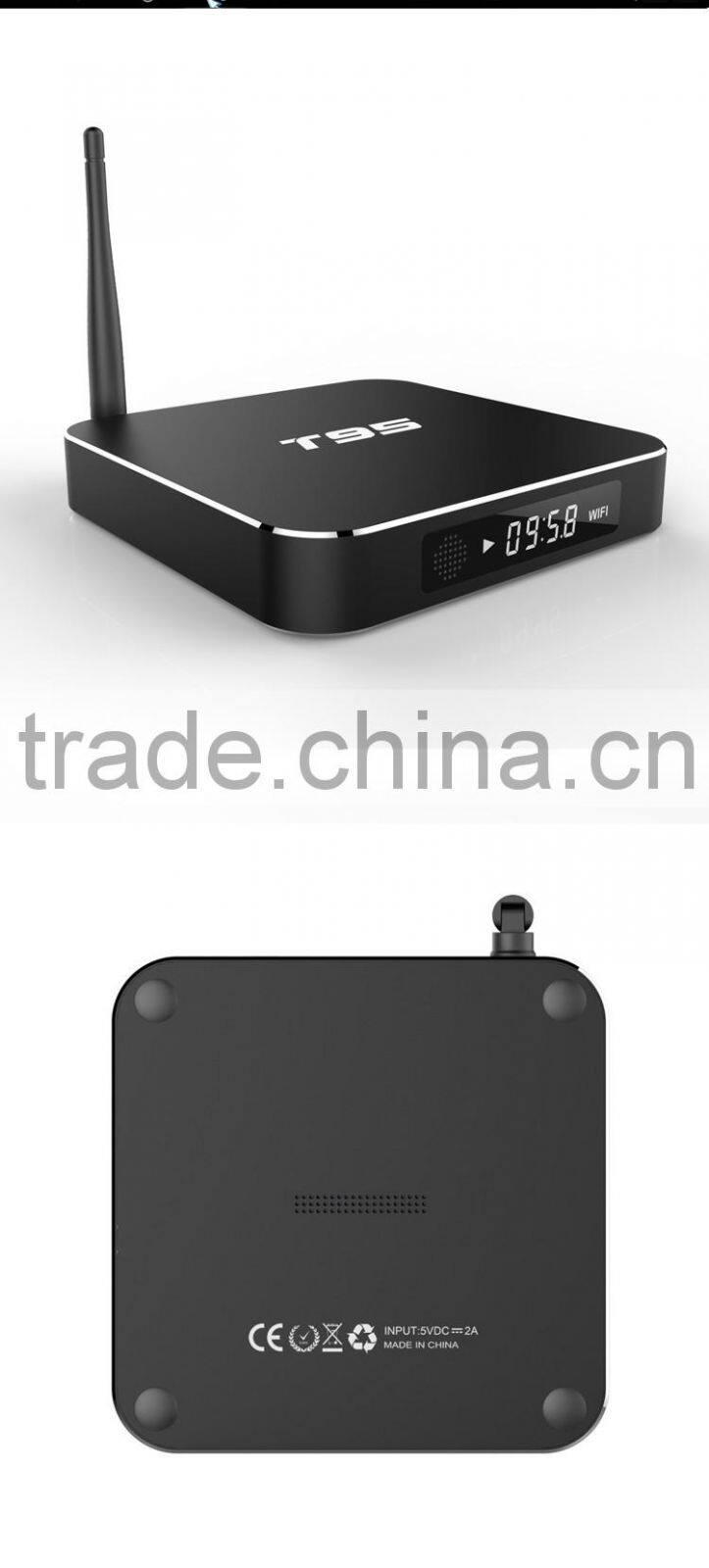 T95 Amlogic S905 4k M8 Android TV Box , Quad core TV Android Box with Android 5.1 OS, Kodi16.0 install Free Movies TV Box