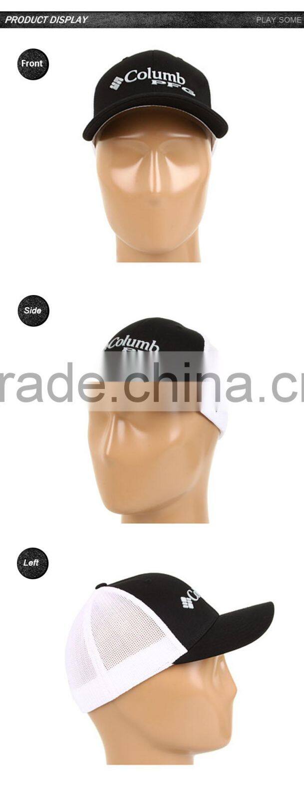 Made in china Vogue Style high quality custom 100 polyester trucker cap