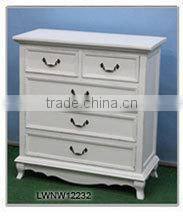 Side Storage Antique Wood Carved Cabinet