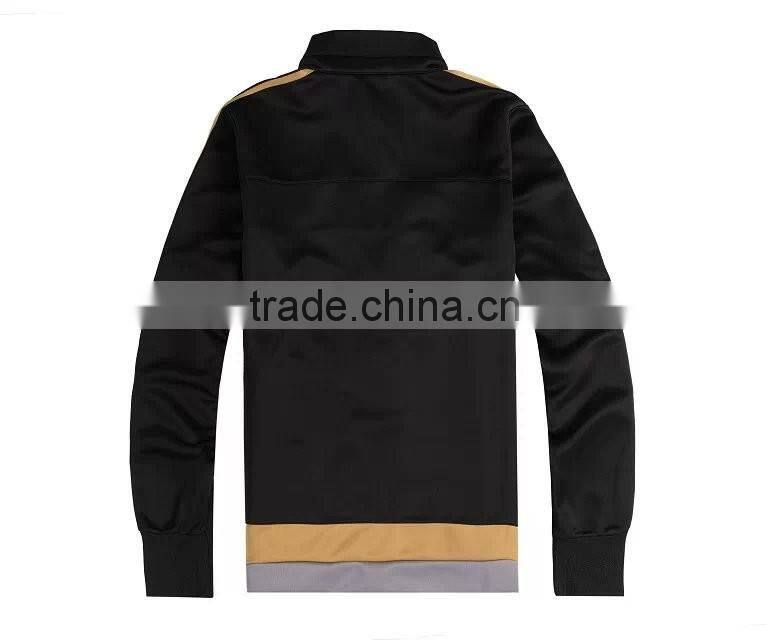 Juventus Black sportwear man jacket factory for varsity jacket wholesale
