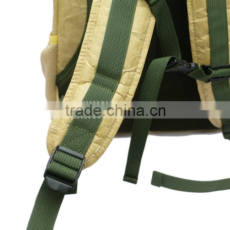 Alibaba China express online shopping tyvek bag promotional waterproof tyvek recycle insulated tyvek brown paper backpack