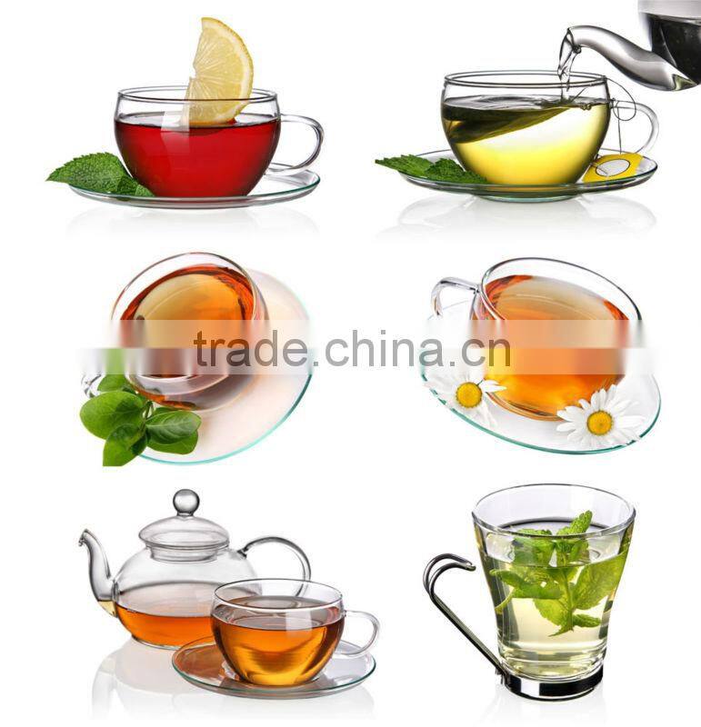 clear handblown borosilicate glass jar