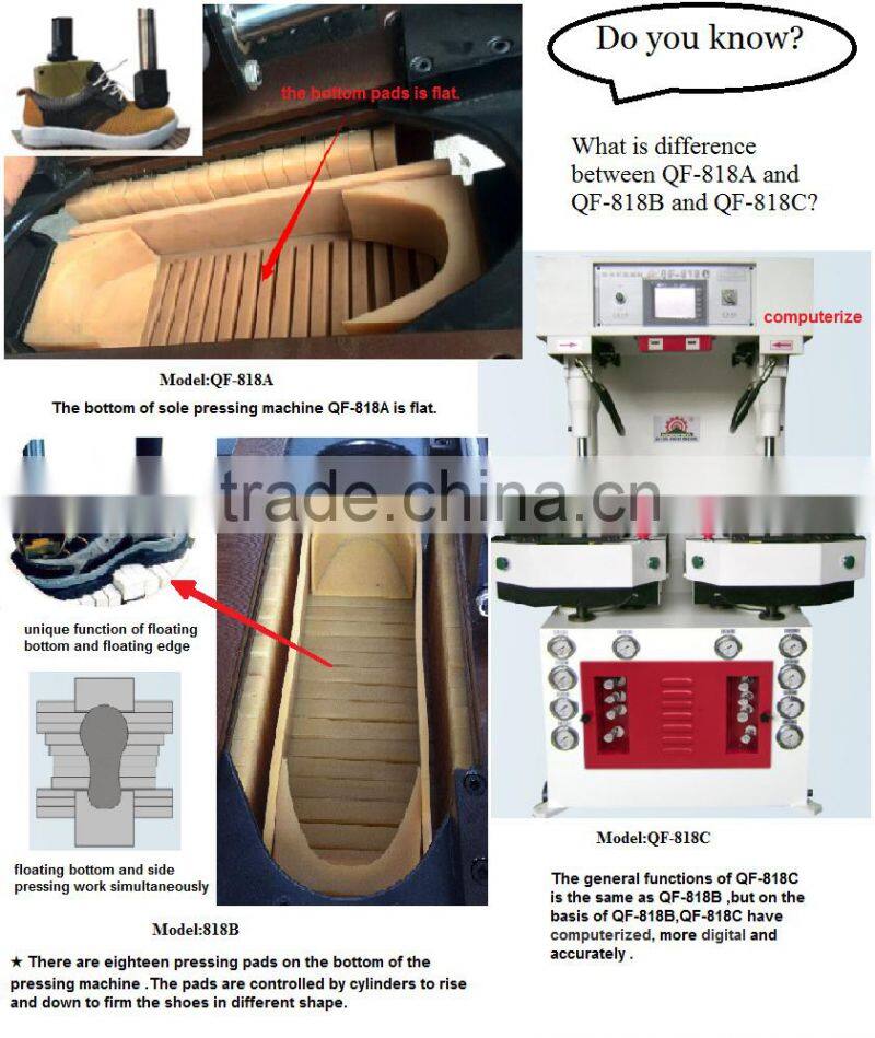 QF-818B Heavy-duty sole presser machine shoe machine