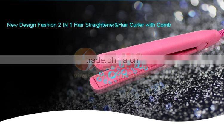 Professional 110V-240V Straightening Irons Ceramic Plate Mini Hair Styler Hair Styling Tools Travel Use