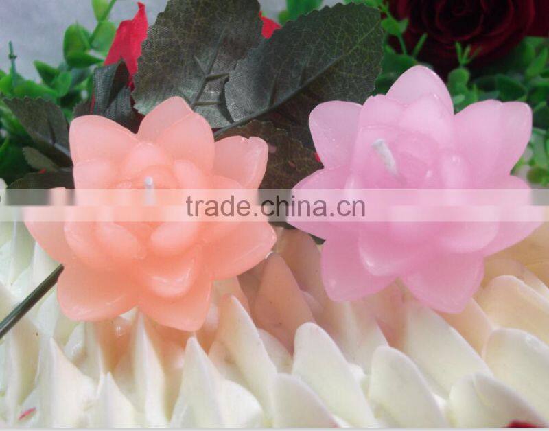 2016 New Scented Flower Birthday Candle/Buy Scented Lotus Flower Candles