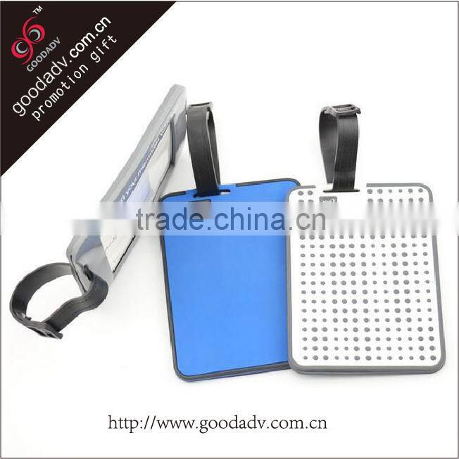 High quality soft rubber custom luggage tag for promotion