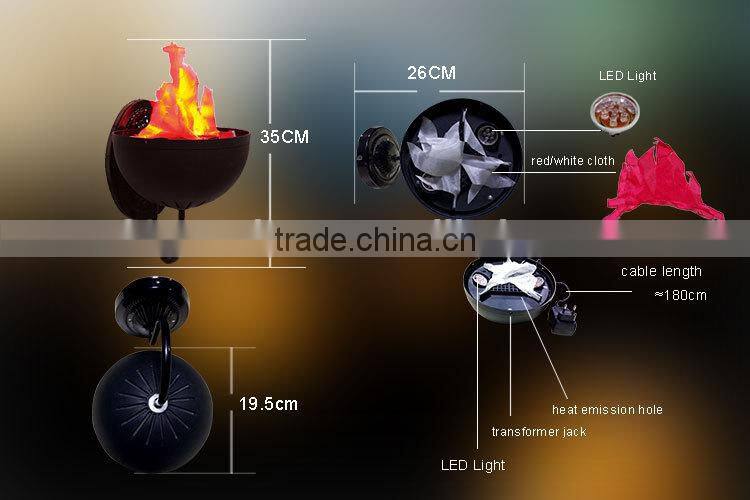 2016 hot sale High quality LED Wall fire flame effect light with orange LED light