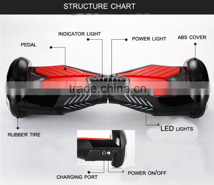 2 Wheel Auto Balancing Electric hands free balance scooter 2 wheel rock board scooter self balancing board hoover board