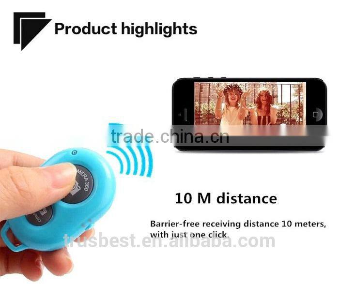 Wireless Self Selfie Stick Handheld Monopod+Clip Holder+Bluetooth Camera Shutter Remote Controller for iPhone Samsung gopro