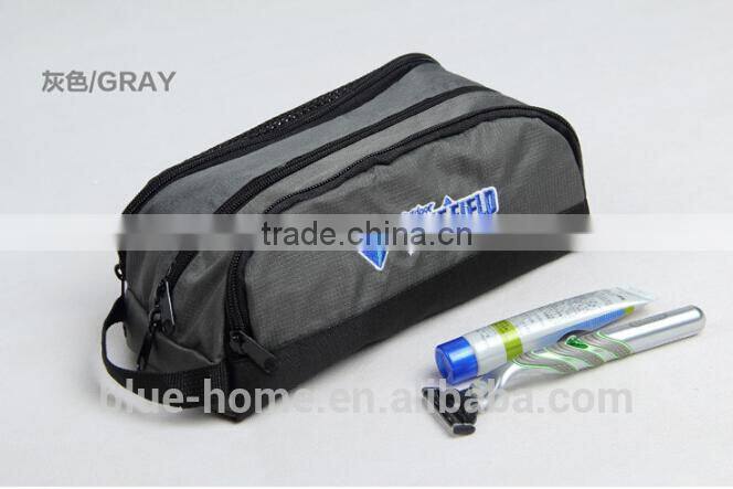 2015 Latest design fashion 3 layers men women travelling cosmetic bag Professional toothbrush toothpaste organizer tool pouch