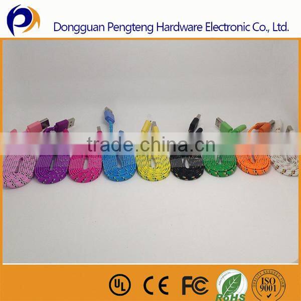 3 ft/ 10 ft usb cable for mobile phone braided cable