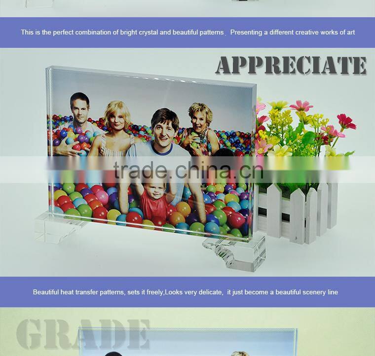 High quality cheap price sublimation crystal photo frame BSJ-28