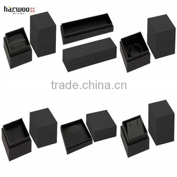 Recycled Cardboard Cufflink Case,Black Jewelry Case