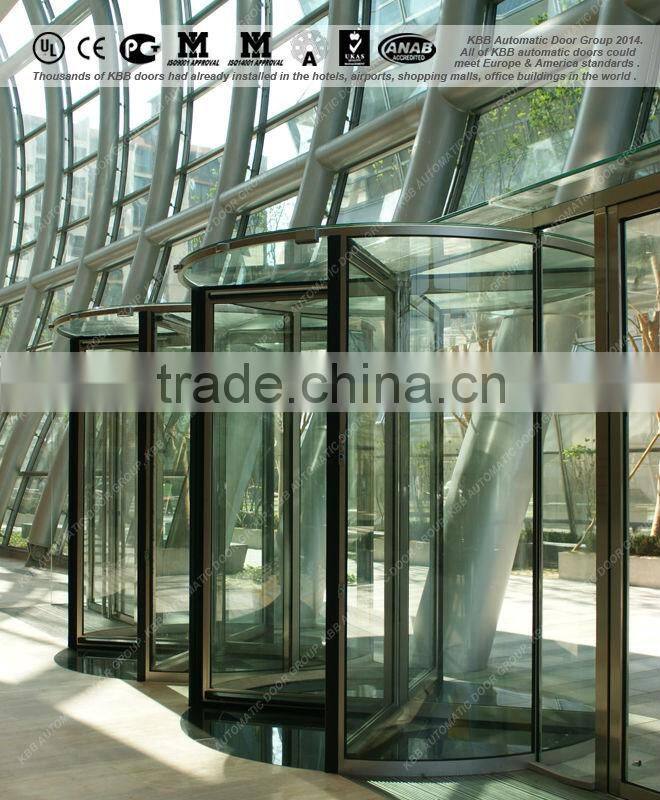 South Korea FKI office building, all glass revolving door, CE UL ISO9001 certificate