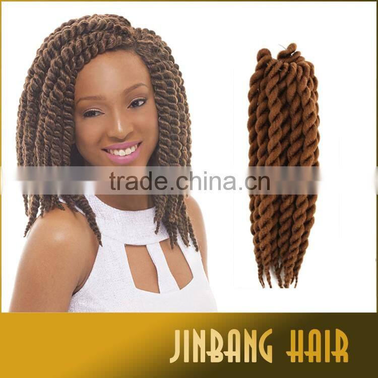 2016 Best selling 12'' Havana Mambo Twist Crochet Braid Hair Synthetic Twist Braids With Synthetic Crochet Hair Extention
