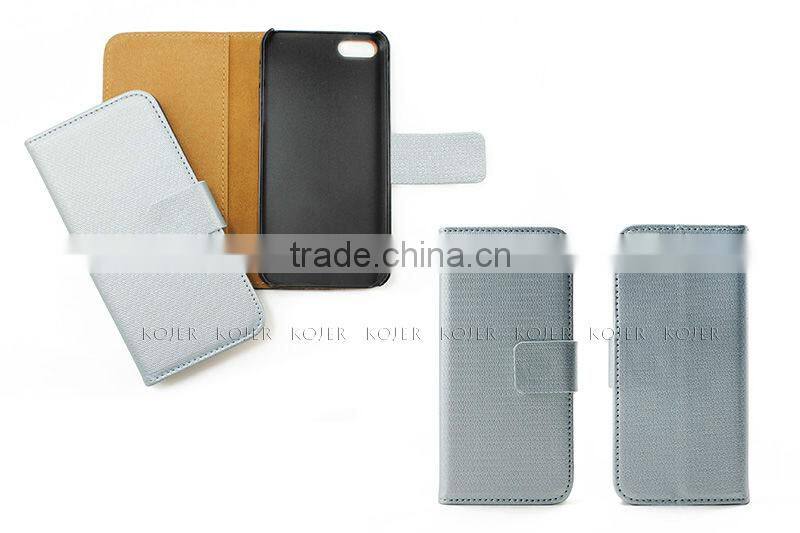 Book Style PU Leather Flip Case for iPhone 5
