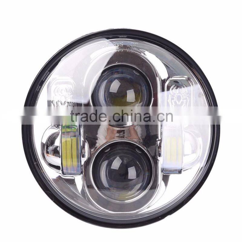 24v led lights 5.75" Motorcycle Parts Led Projector Daymaker LED H Beam Headlight For Harley Aluminum Lamp For Harley Dyne Sport