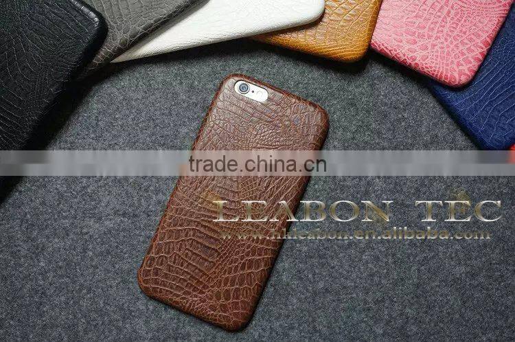 new For iPhone 6 Plus Crocodile Embossed Leather case, For iPhone 6 Plus Leather Case