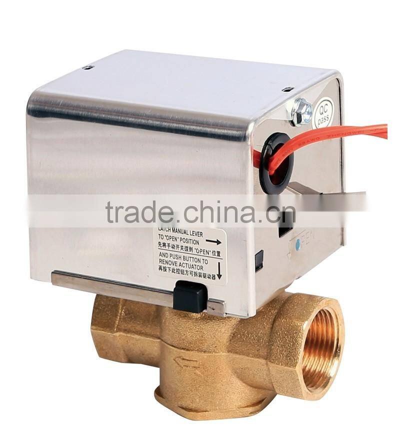 SR201 Electric brass ball valve/brass electric two-way ball valve