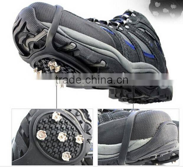 Sport's Equipment saftey silicone anti-slip ice crampons for snowshoes