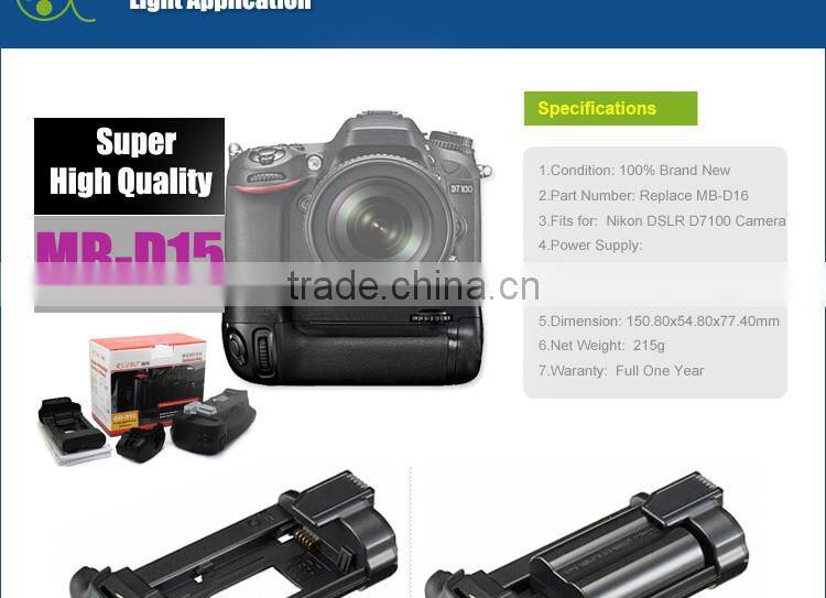 Hot High Quality MB-D15 Handle Battery Grip for Nikon D7100 D7200