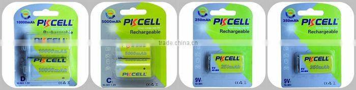 Cheap Price and High Quality PKCELL Ni-mh 9V 200mah Rechargeable Battery