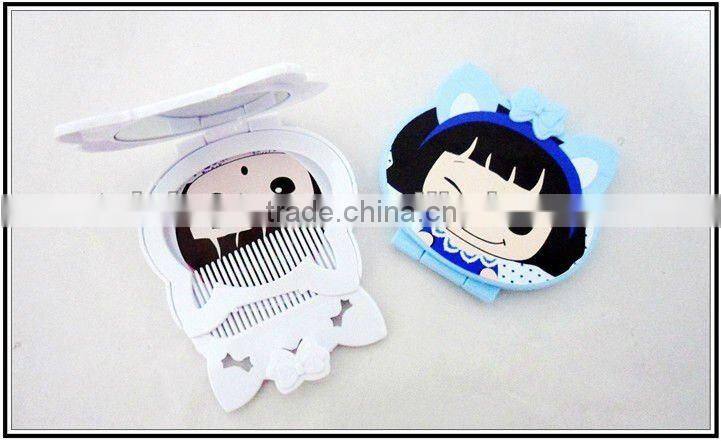CARTOON MIRROR , comb and mirror