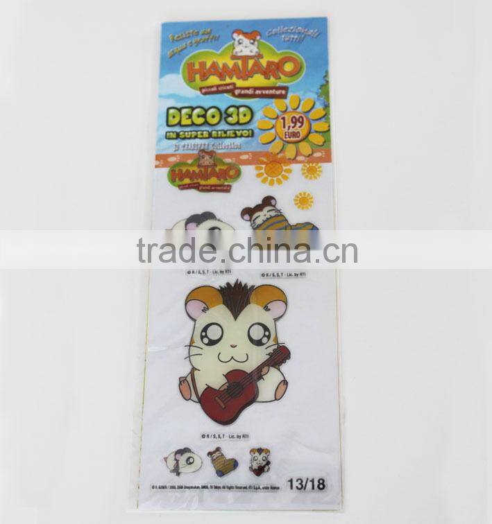 ECO-friendly Non-toxic 3d pvc epoxy sticker,room decoration custom epoxy sticker