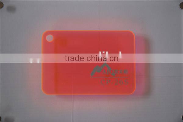 Acrylic / plexiglass hard clear colored plastic sheet