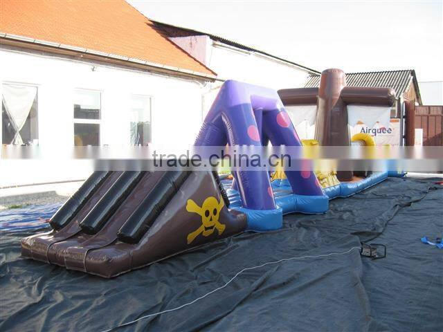 inflatable water pool obstacle course for sports game