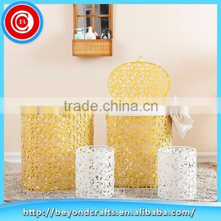 China Factory supply metal laundry basket / dirty laundry basket